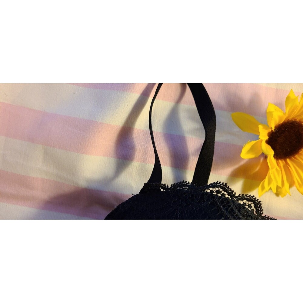 New Victoria's Secret Body by Victoria Lined Demi Bra - Black Lace 34Ddd - Picture 7 of 12
